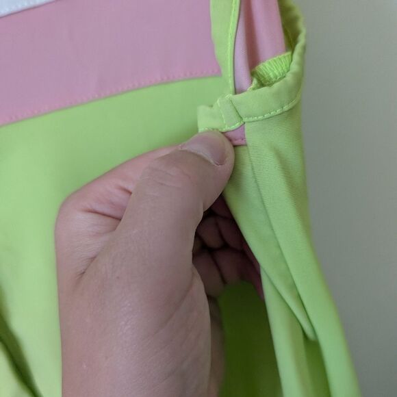 Kilo Tango Tennis Swing Dress Pink Green Athletic Preppy Size Medium - Picture 8 of 9